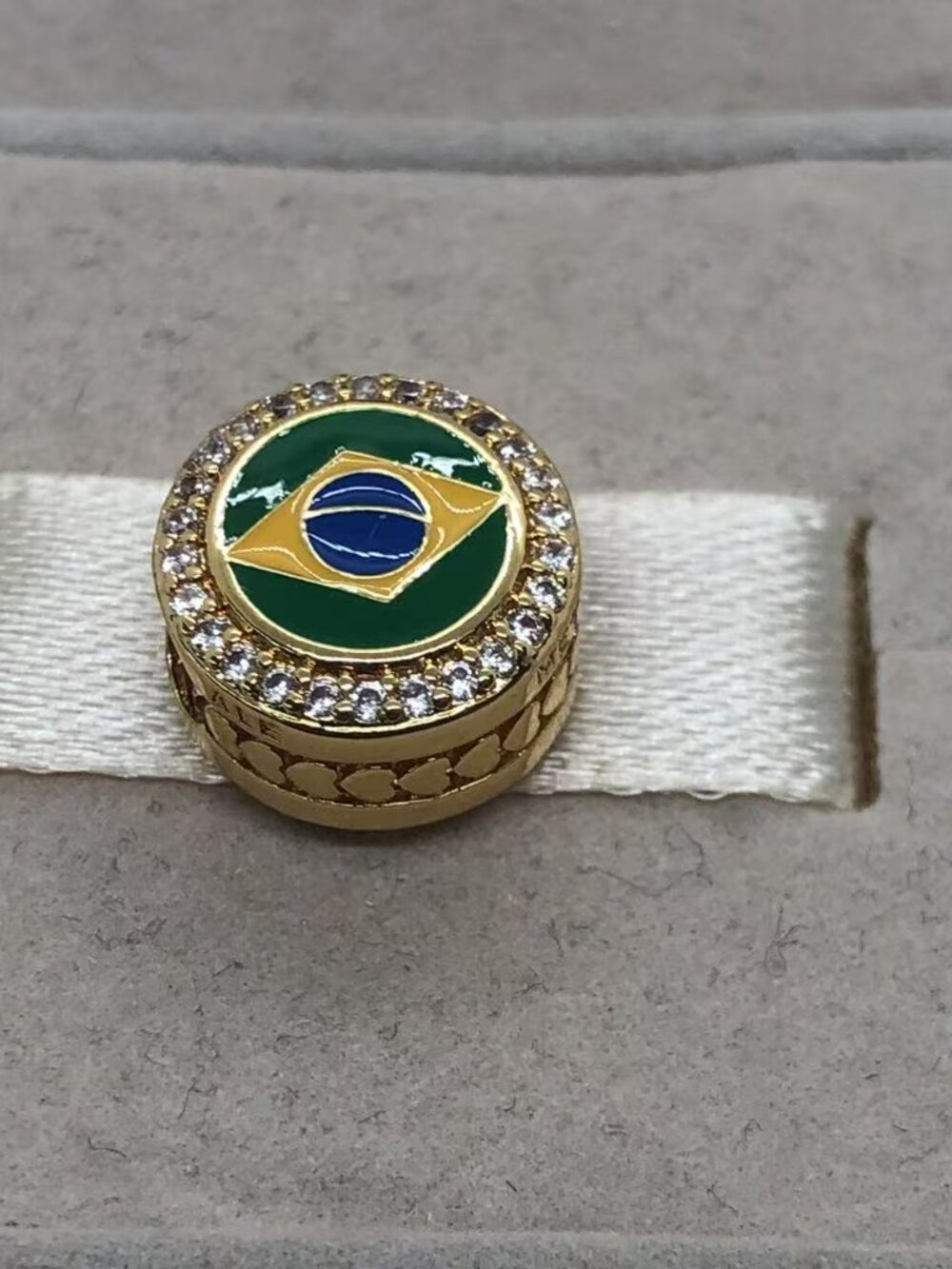 ✨🔥Pandora Brazil Flag Exclusive Charm S925 Sterling Silver Jewelry